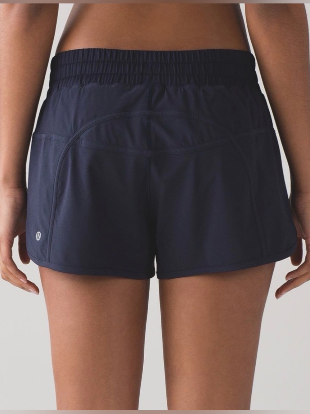 Lululemon Tracker Short IV Midnight Navy Blue 4” Lined Running Shorts Women 12